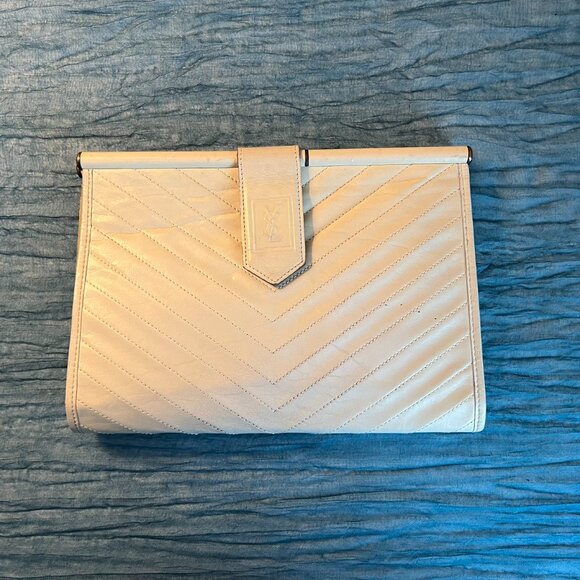 Yves Saint Laurent YSL vintage leather clutch - Picture 1 of 9